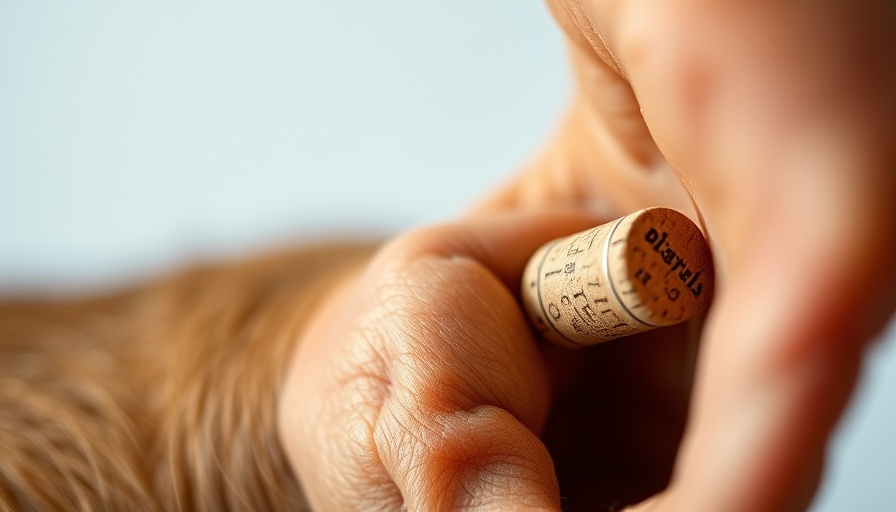 Ear with cork inserted, related to Trump whisperer