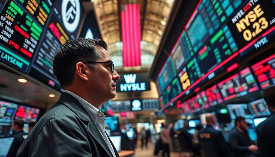 Financial trader at New York Stock Exchange during stock market rebound.