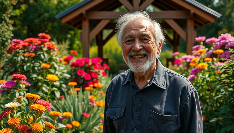 Backyard makeover for a veteran, elderly man in garden setting