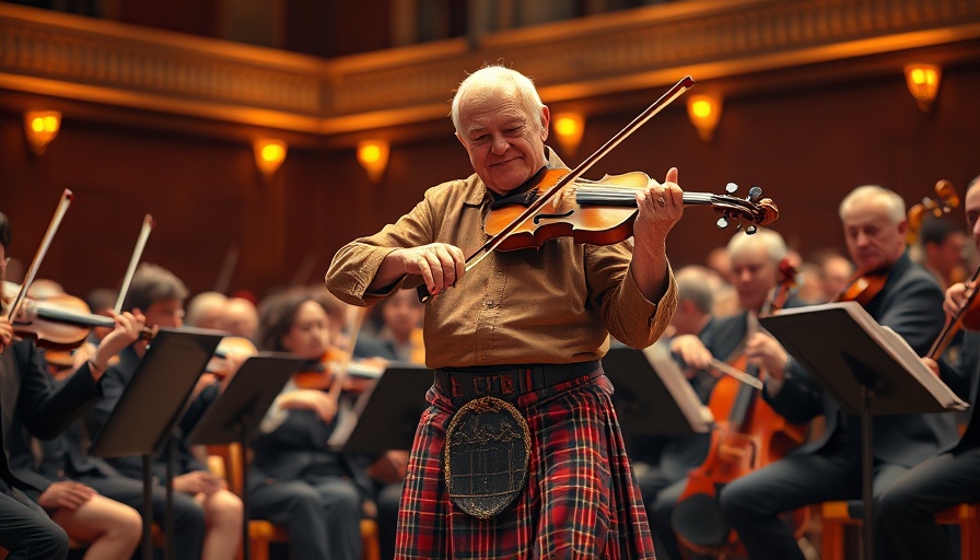 Bay Area live concerts and performances with Scottish fiddler and orchestra.