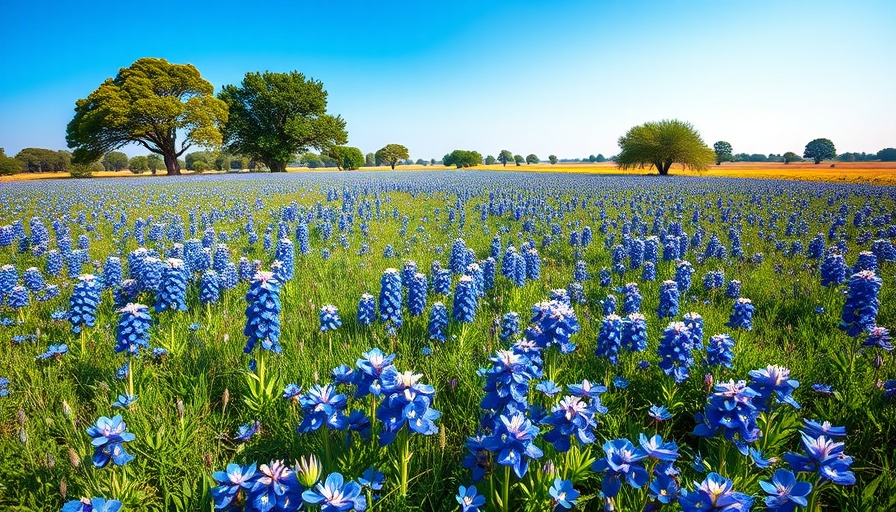 Scenic Texas bluebonnet field showcasing natural beauty.