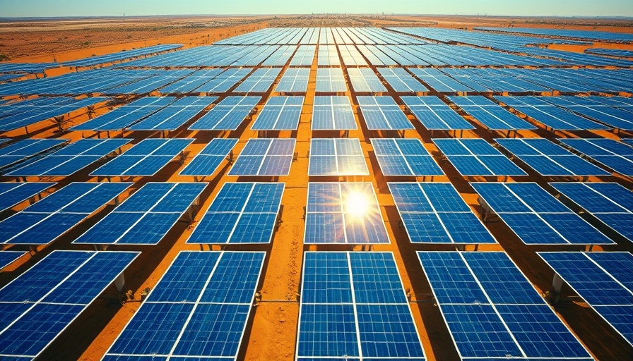 Array of solar panels in Southeast Asia for renewable energy.