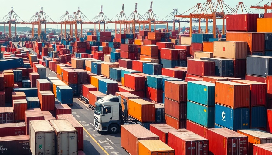 California economy fourth largest port with shipping containers.