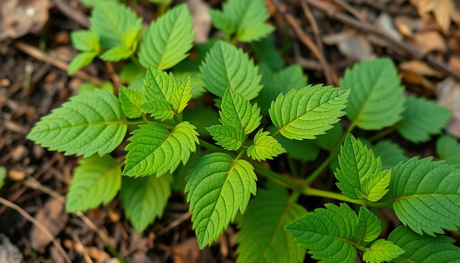 Close-up of green stinging nettle highlighting benefits.