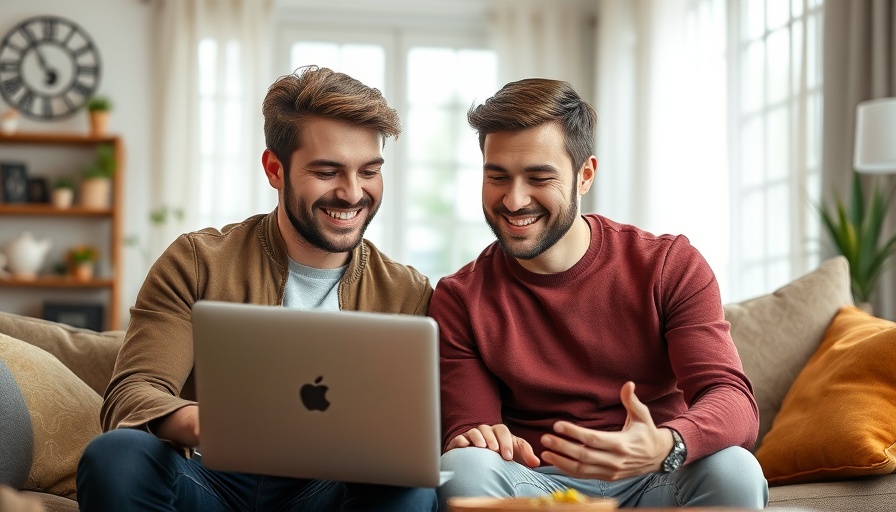 Couple discussing finances with a laptop in cozy home setting.