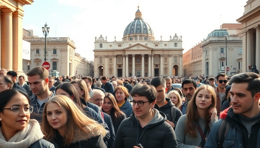 Crowd at St. Peter's Square during Pope Francis event.