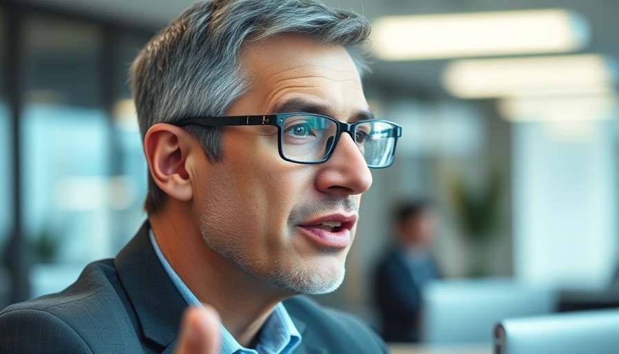 Man discussing Merck's $200 Million Tariff Impact in interview.
