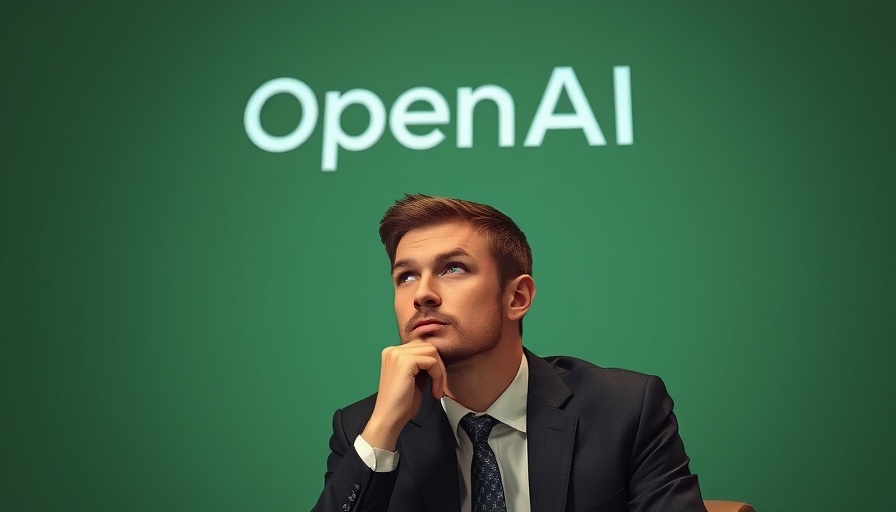 Young man sits under OpenAI logo, representing openai alumni startups.