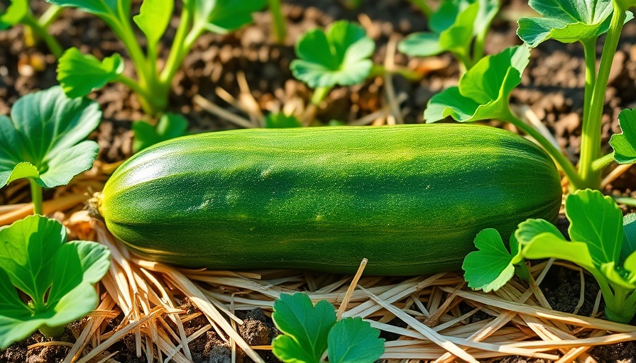 Zucchini plant in garden, highlighting when to fertilize zucchini plants