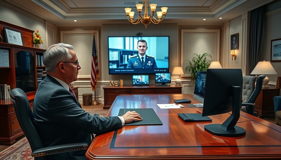 Kremlin official video conferencing on military success
