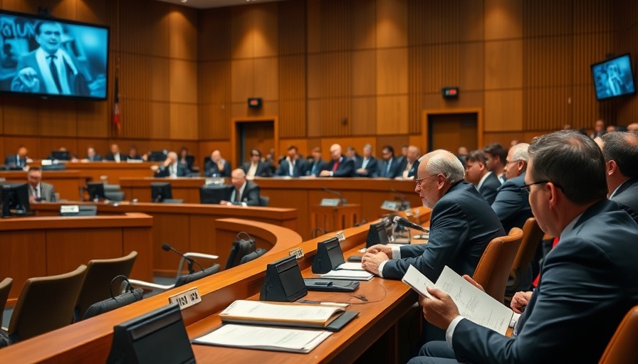 Government officials at Google Chrome antitrust hearing in courtroom.