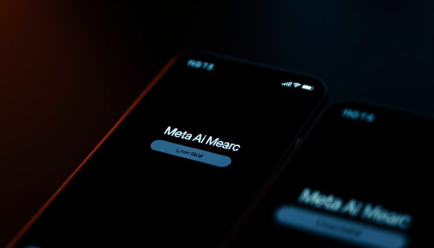 Meta AI interface on smartphones indicating unavailability in region.