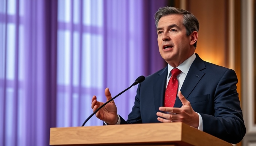 Speaker discussing UK-EU post-Brexit relations at podium.