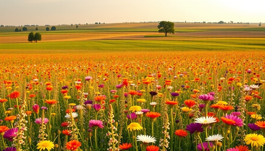 Wildflower field on an Illinois prairie at sunset, best places to live in Illinois.