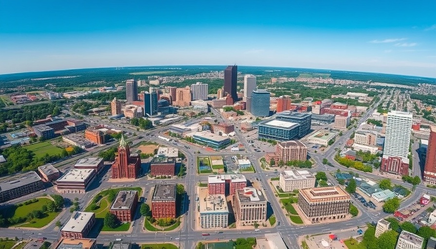 Aerial view of an affordable place to live in Indiana.