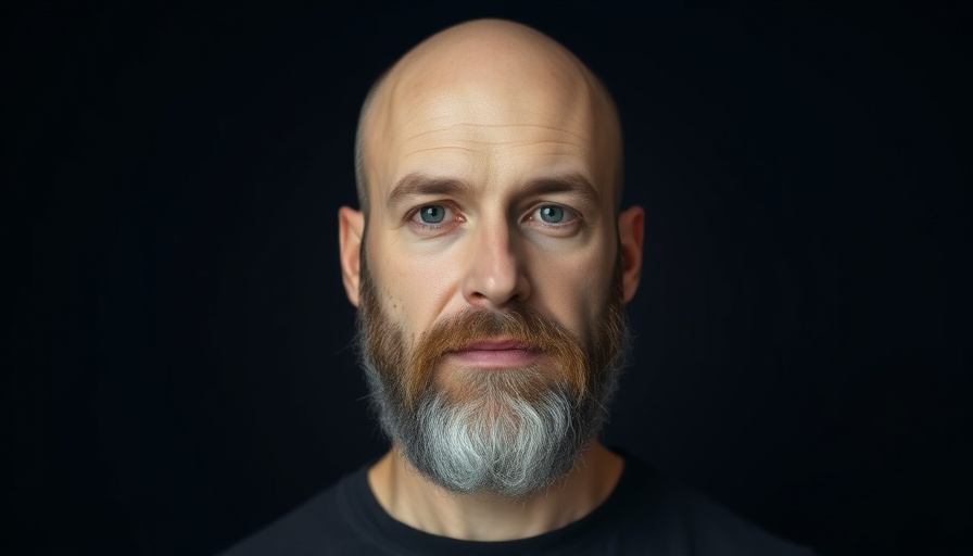 Bald man with a beard in a mugshot related to Novato child molestation case