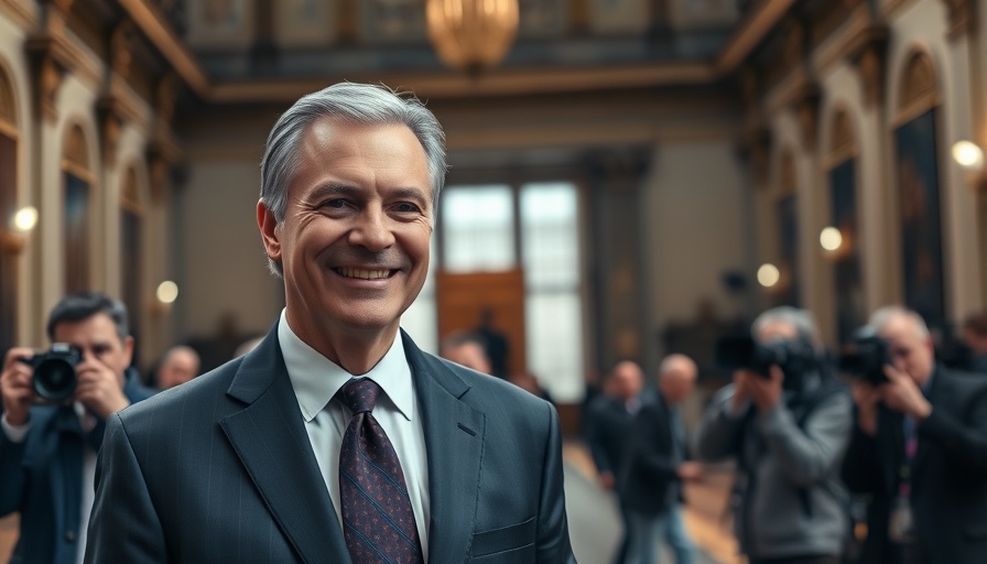Confident man discussing House GOP tax bill in official setting.