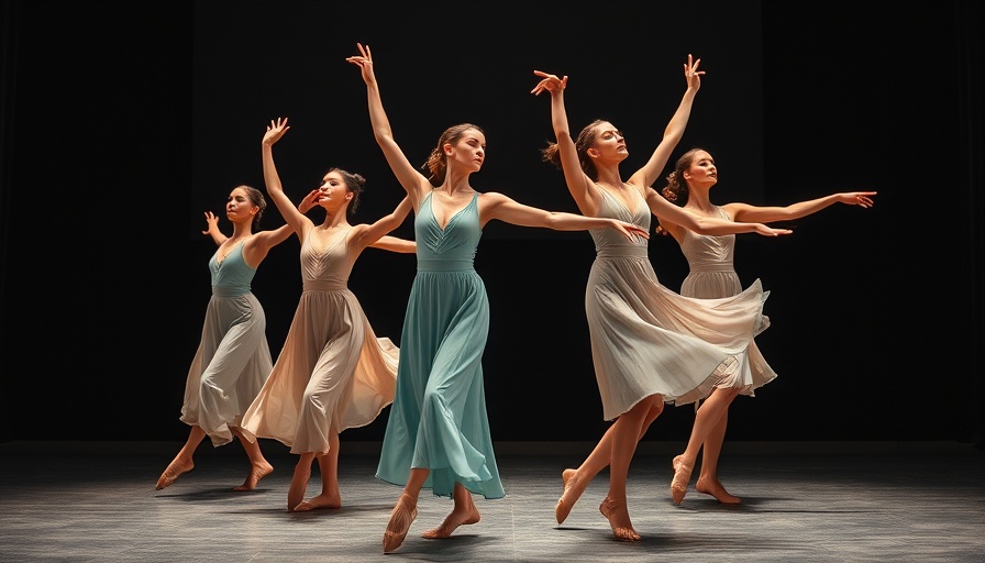 Oakland Ballet Angel Island Project dancers in expressive movement.