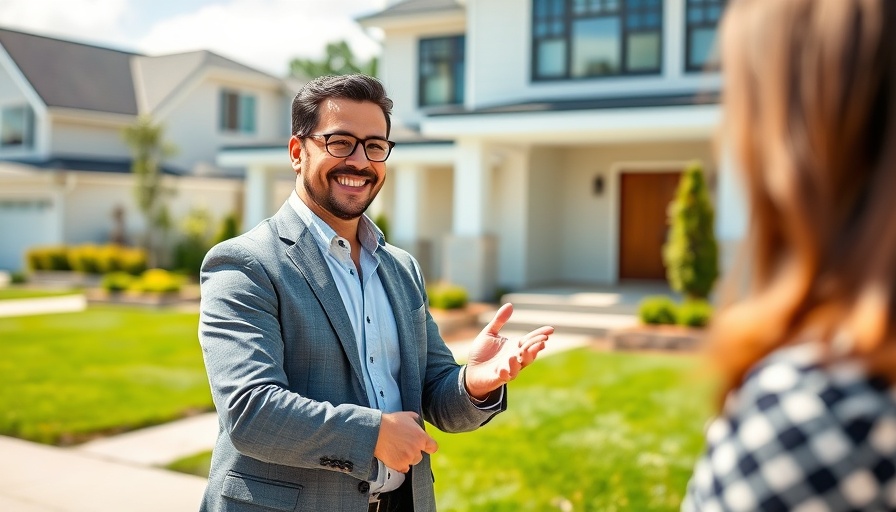 Is Now a Good Time to Buy a House? Real estate agent in front of house.
