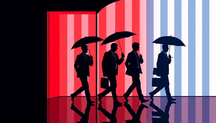 Abstract image depicting 2025 tech layoffs with silhouettes