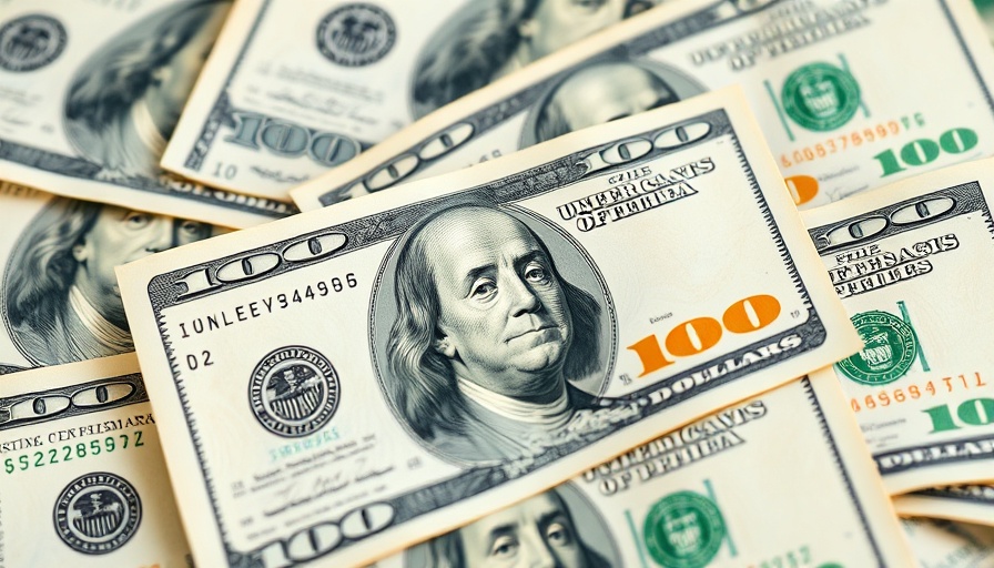 Close-up of U.S. dollar bills, highlighting currency details