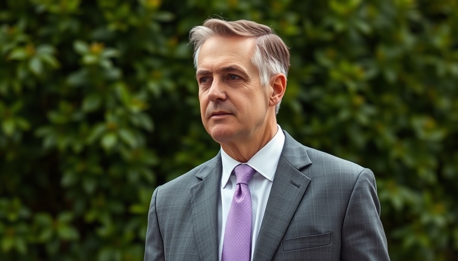 Professional middle-aged man in a suit outdoors, FBI reassigns agents.