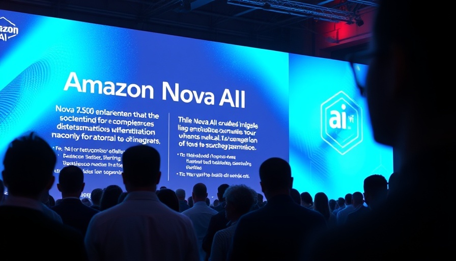 Amazon AI Nova Premier presentation at tech conference.