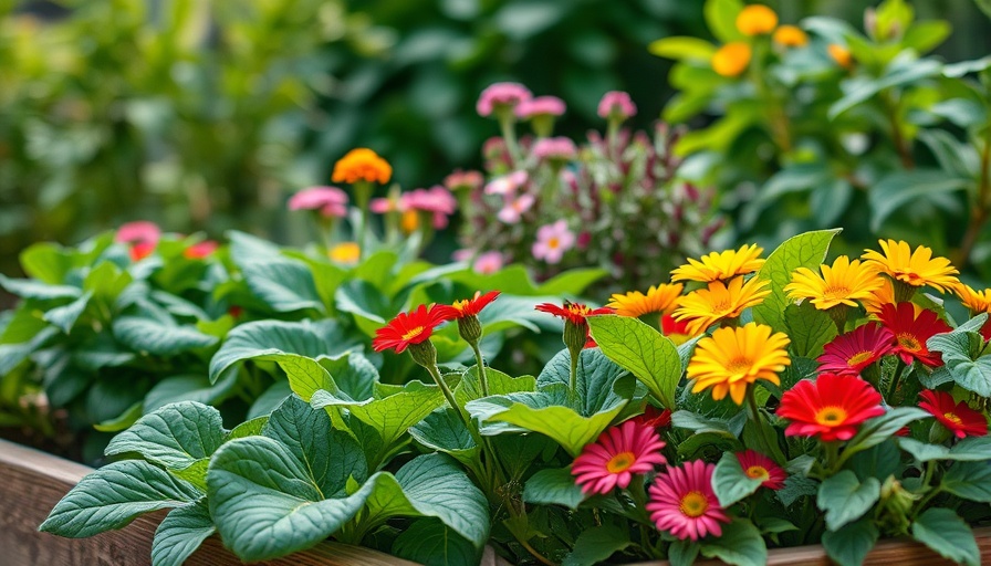 Vibrant vegetables in a regenerative garden