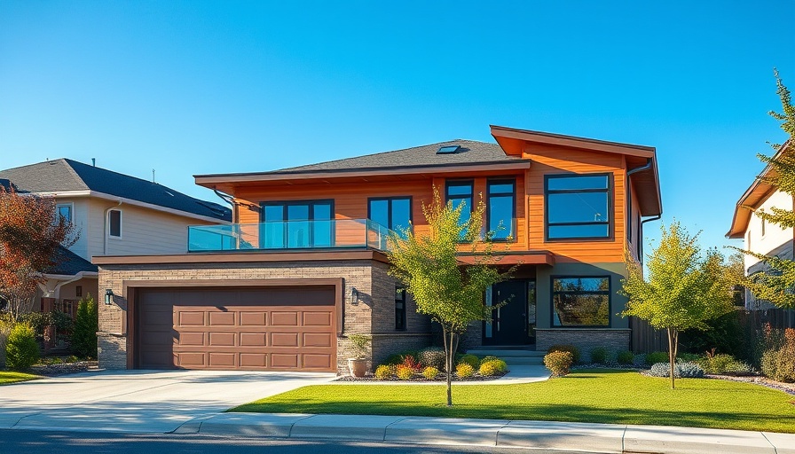 Modern house with a stylish garage, perfect for conversion into living space.