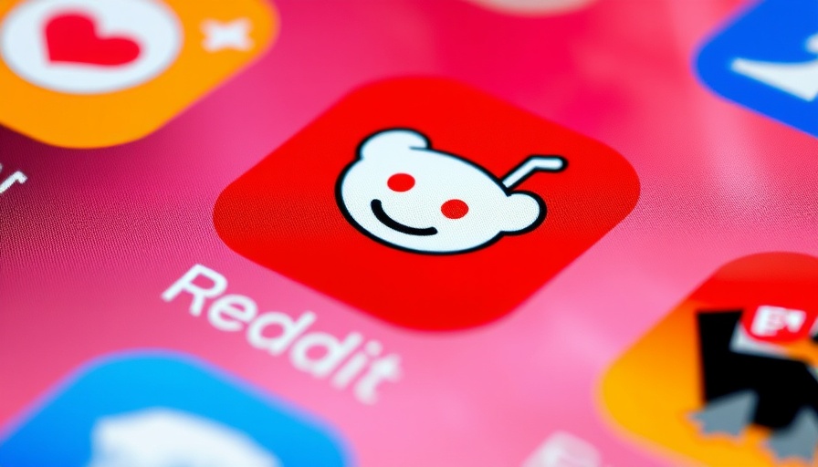Reddit app icon on digital screen, symbolizing Reddit AI initiative.