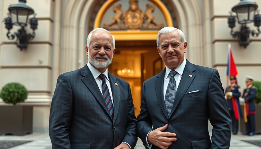 France and Poland leaders express solidarity, enhancing defense ties outside official building.