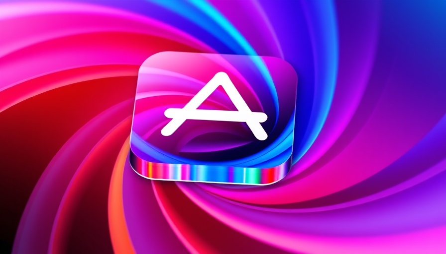 Abstract and colorful App Store logo design