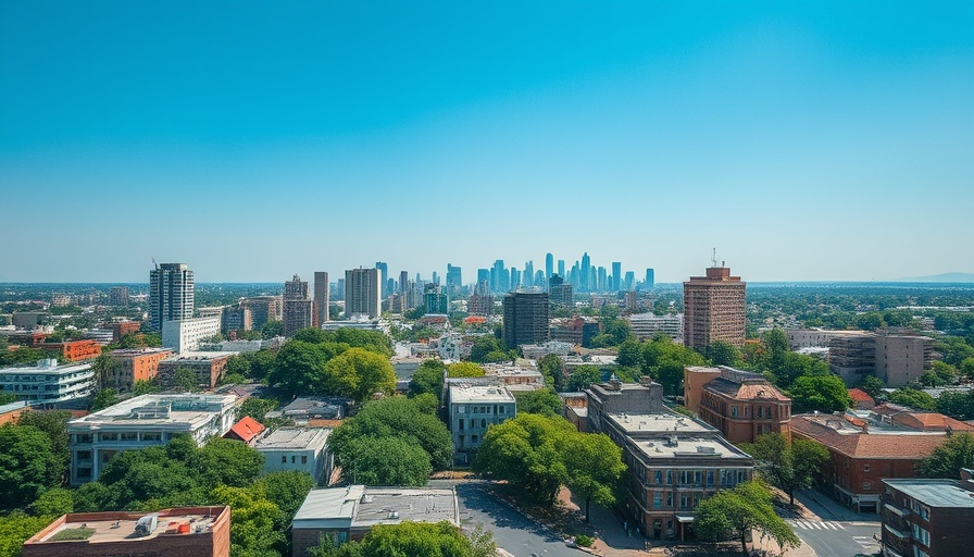 Aerial view of one of the affordable places to live in Florida 2025, showcasing a diverse urban landscape.