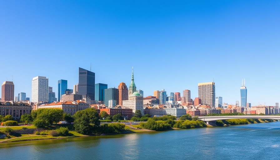 A vibrant cityscape in Ohio, showcasing affordable living.