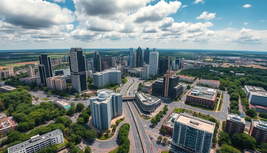Modern cityscape, ideal for exploring affordable places in Florida.