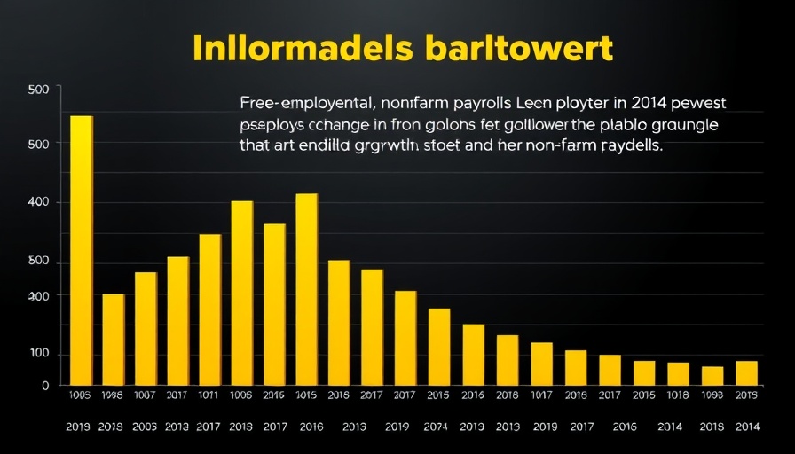 Chart showing US employment growth trends in nonfarm payrolls.