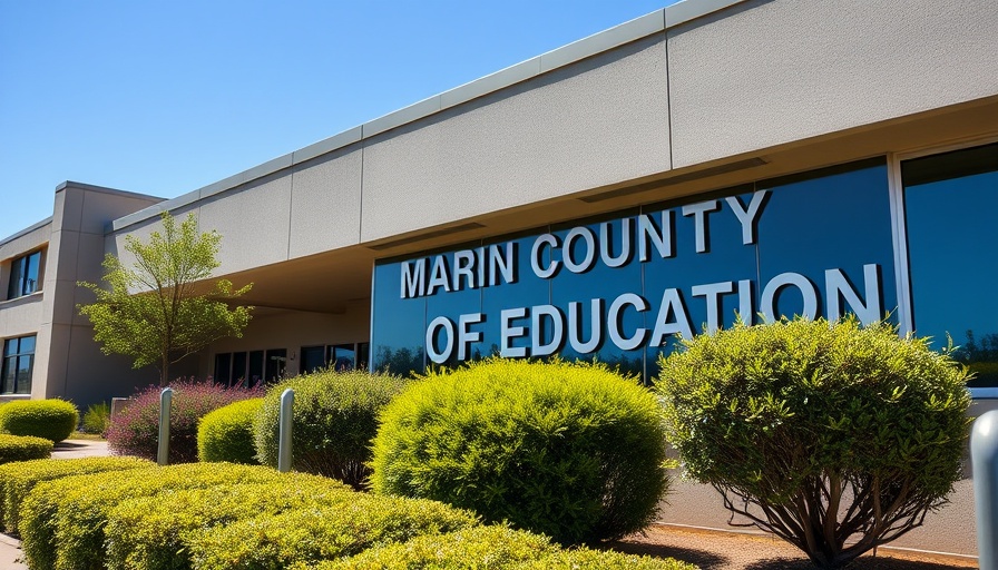 Marin County Office of Education building facade