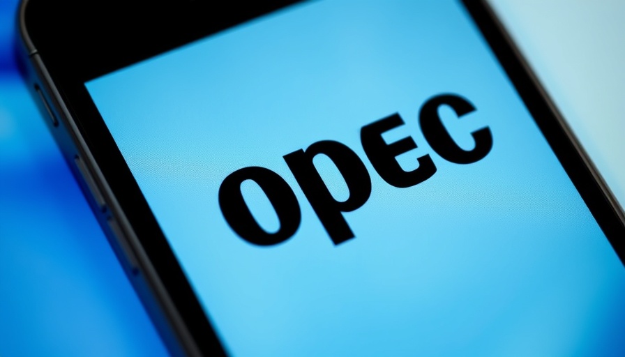 OPEC logo on smartphone, representing oil production surge
