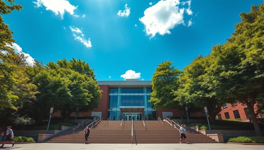 San Rafael City Hall with green surroundings