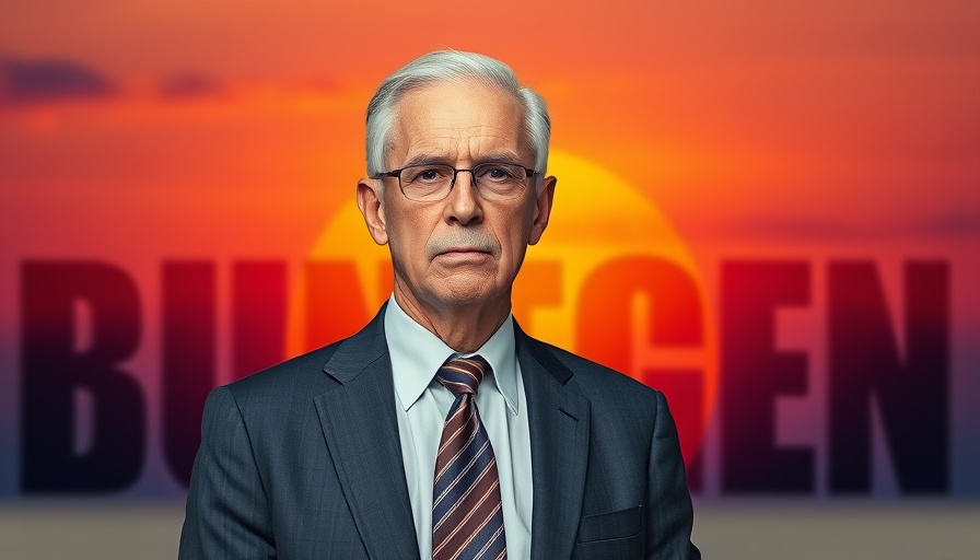 Berkshire Hathaway leadership portrait with vibrant background.