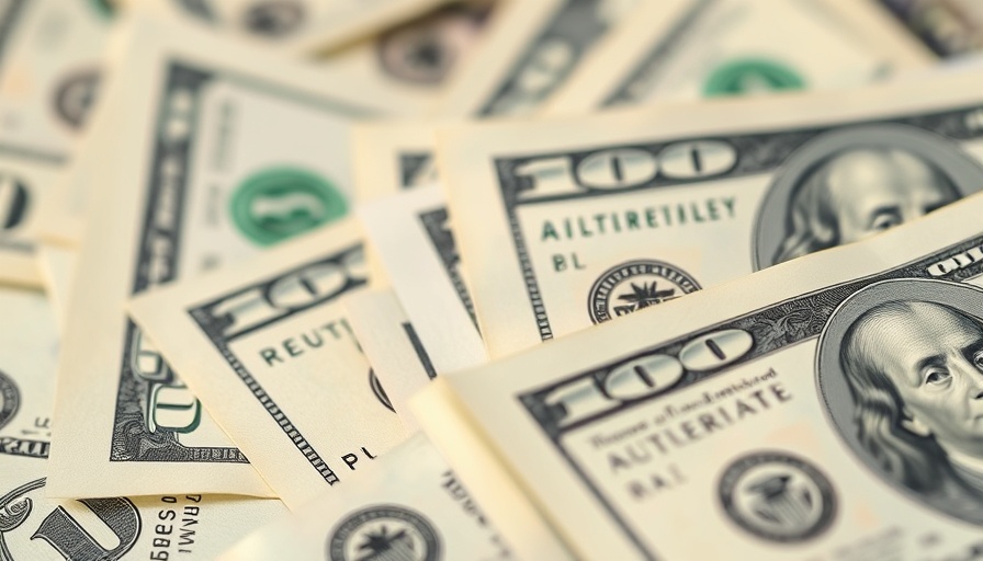 Close-up of US dollar bills highlighting currency details.