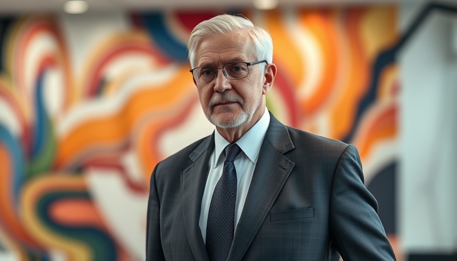 Distinguished man in office reflecting on Romanian presidential election nationalism.