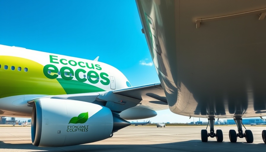 Eco-friendly fuel tanker refueling airplane for sustainable aviation fuel.