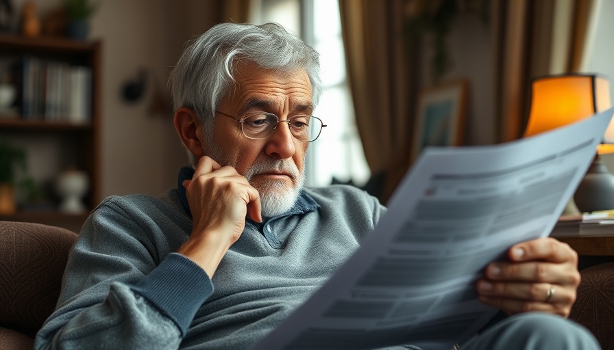 Elderly person managing finances at home, debt management for retirees