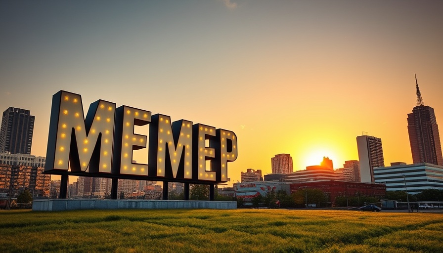 Memphis city sign at sunset showcasing affordable places to live in Tennessee
