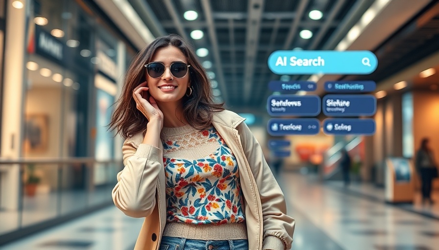 AI-powered visual search highlighting vibrant fashion elements.