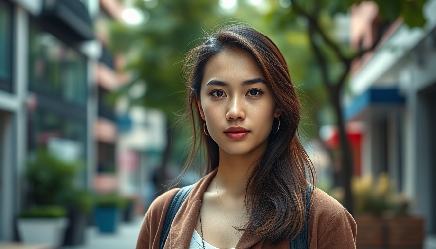 Confident young woman representing successful business startups in an urban environment.