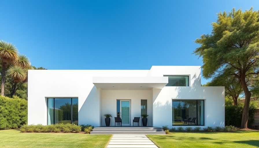 Sleek modern home representing debt-to-income ratio concept.