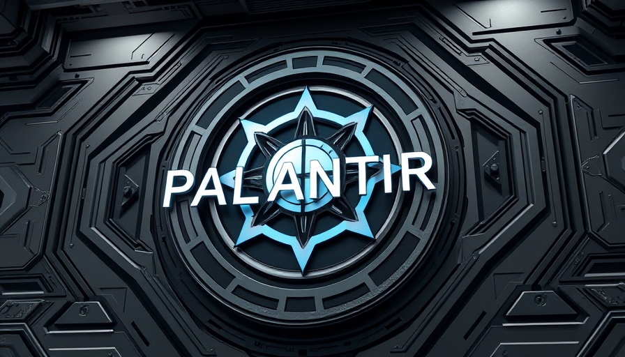 Modern Palantir sign related to insider trading news.