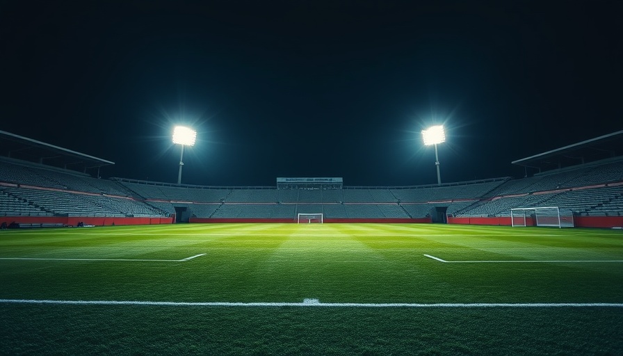 Marin Catholic stadium at night under bright lights.